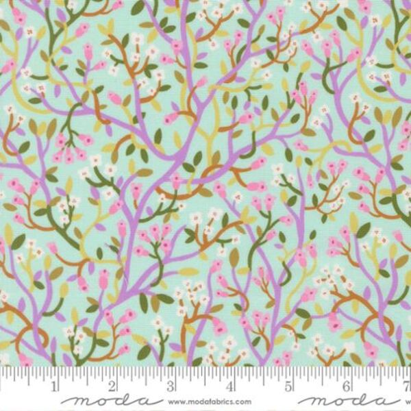 Pastel Jungle in Aqua