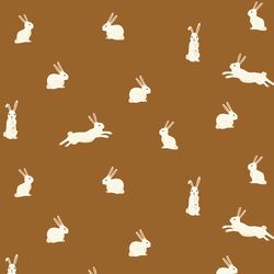 Bunny Rabbits in Meadow Brown