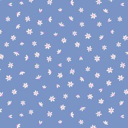 Woodland Daisies in Periwinkle