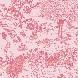 Large Playground Toile in Camellia Pink