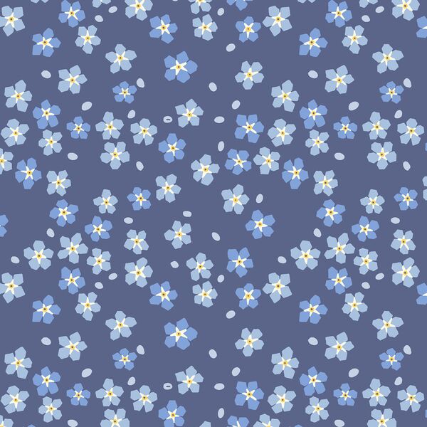 Scattered Petals in Forget Me Not