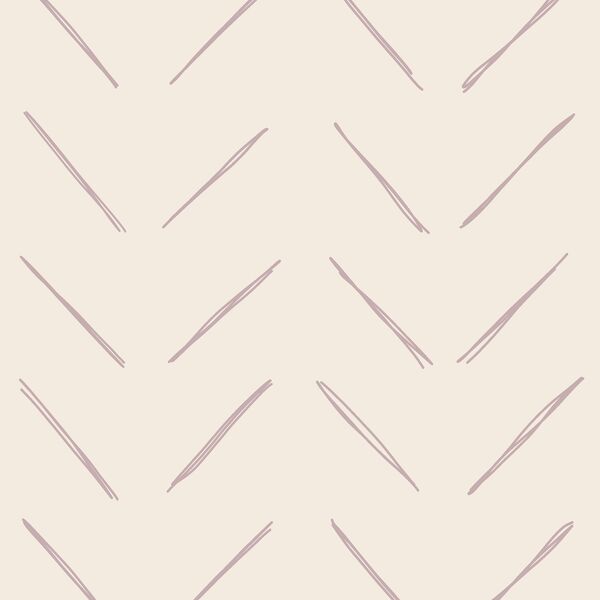 Large Chevron in Burnished Lilac on Egret