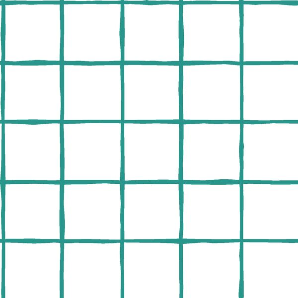 Windowpane in Jade on White