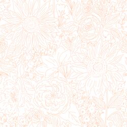 Paperie in Peachy Ember on White