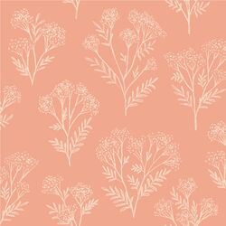 Tiny Buds Sketch in Coral