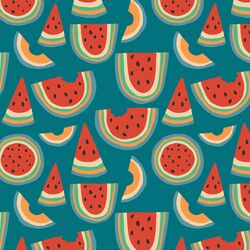 Little Rainbow Melon in Summer Days