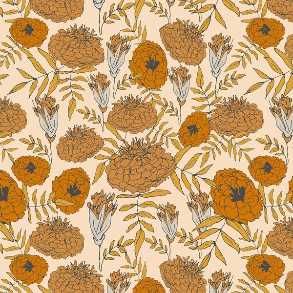 Marigold in Soft Peach