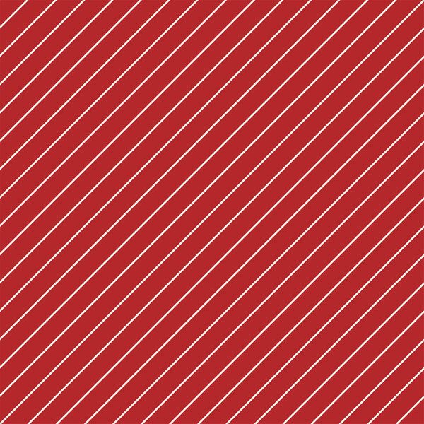 Tinsel Stripe in Christmas Red