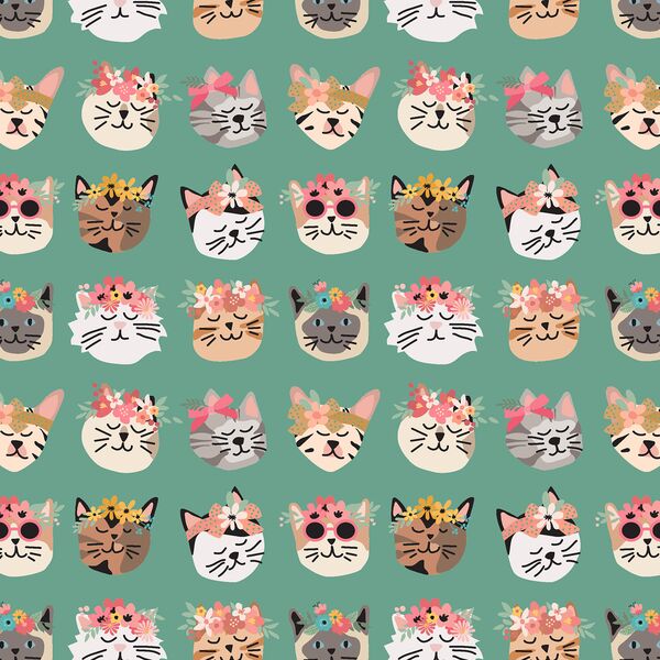 Flower Cats in Vine