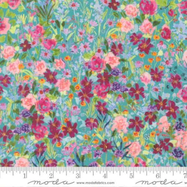 Garden Glitter in Turquoise