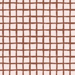 Painted Check in Warm Clay