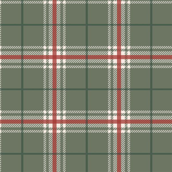 Winter Plaid in Mistletoe