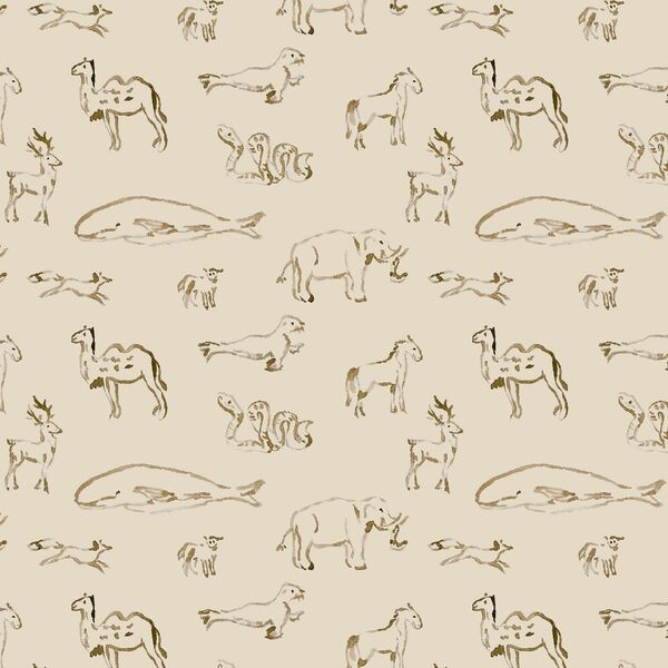Sketched Menagerie in Sand