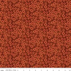 Polka Dots in Rusty Oak