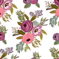 Large Abundant Blooms in White