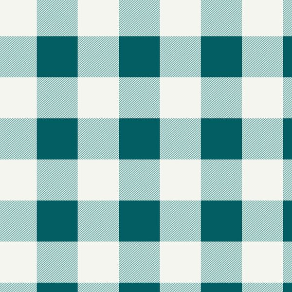 Winter Buffalo Plaid in Teal
