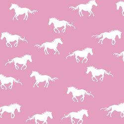 Horse Silhouette in Begonia