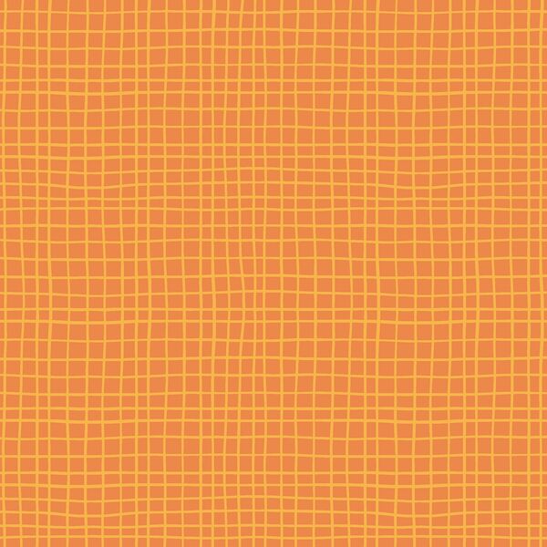 Sketched Plaid in Pumpkin Orange