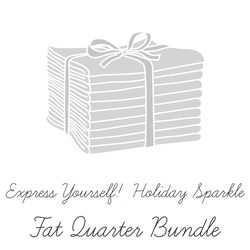Expressions Batiks Express Yourself! Holiday Sparkle Silver & Gold Fat Quarter Bundle B