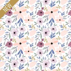 Little Sugar Plum Poppy Floral in Dawn