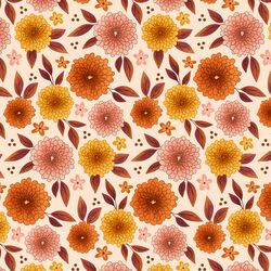 Mums in Warm Cream