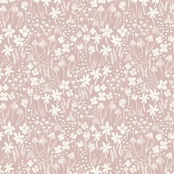 Floating Meadow in Dusty Rose Pink