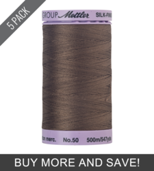 Pecan (9104-1223) - Silk Finish Cotton 50wt - 547 Yards (5 Pack)