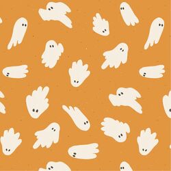 Ghosts in Pumpkin Orange