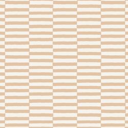 Wide Checker Stripe in Malt Brown