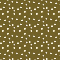 Polka Dot in Cream on Olive
