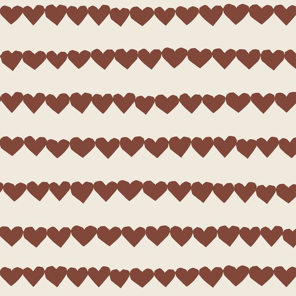 Heart Strings in Rich Brown on Egret