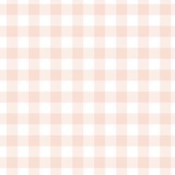 Gingham in Pale Peach