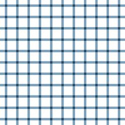 Liberty Gingham in Navy Blue on White