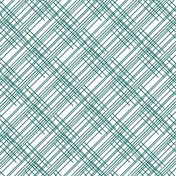 Thatched in Emerald on White
