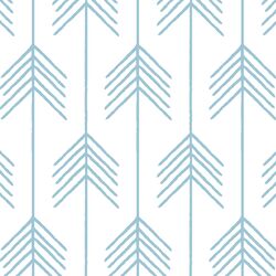 Vanes in Bluebell on White