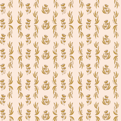 Quilt Floral in Peach