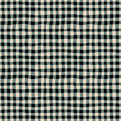 Organic Gingham in Teal