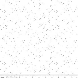 Blossom in Silver Sparkle on White