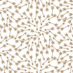 Arrows in Ochre on White