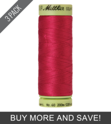Currant (9240-1392) - Silk Finish Cotton 60wt - 220 Yards (3 Pack)