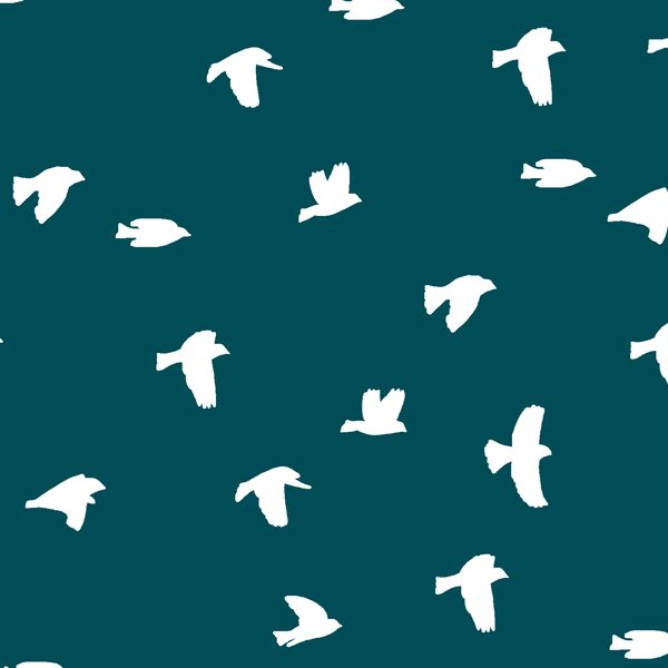 Flock Silhouette in Juniper