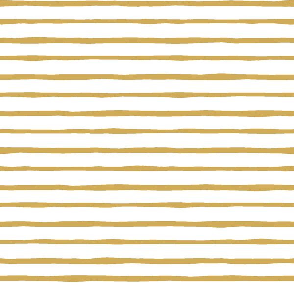 Artisan Stripe in Straw on White