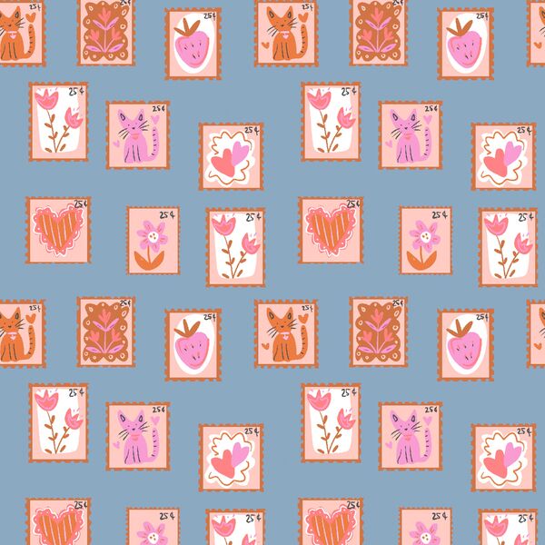 Love Stamps in Copen Blue