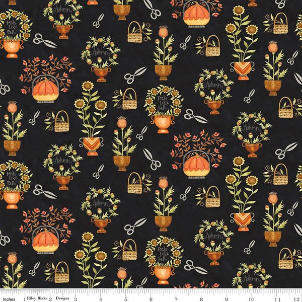 Cut Flowers in Black