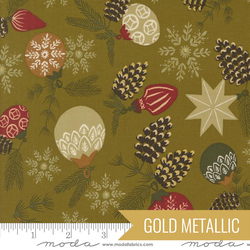 Branch and Baubles in Pickle Metallic