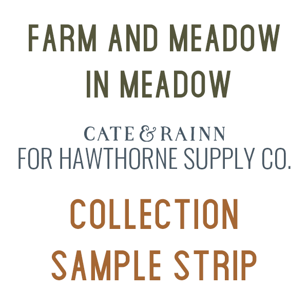 Farm and Meadow in Meadow Sample Strip Hawthorne Supply Co