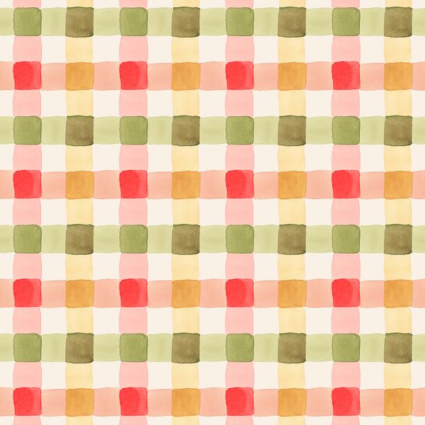 Painted Gingham in Christmas