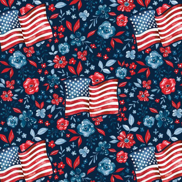 Liberty Garden in Dark Blue