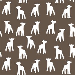 Lamb Silhouette in Timber