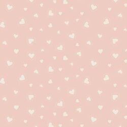 Sun Hearts in Egret on Ballet Pink